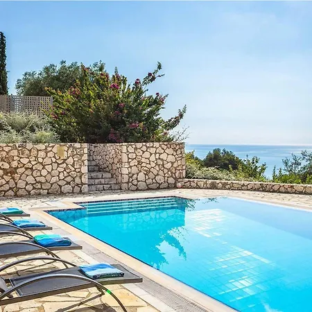 Endearing Kefalonia 3 Bedrooms Afrato Sea View Private Pool Wonderful Sea View Trapezaki Villa